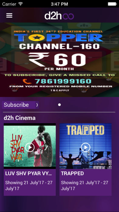 Download d2h infinity App on your Windows XP/7/8/10 and MAC PC